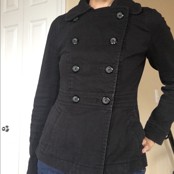 hm black denim jacket